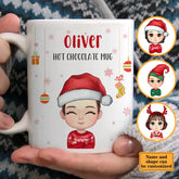 Tasse de chocolat chaud personnalisée pour enfants, tasse - cadeau de Noël pour les enfants
